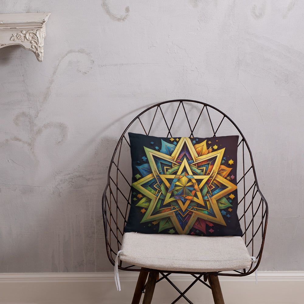 Vibrant Song | Star of David | Pillow Case