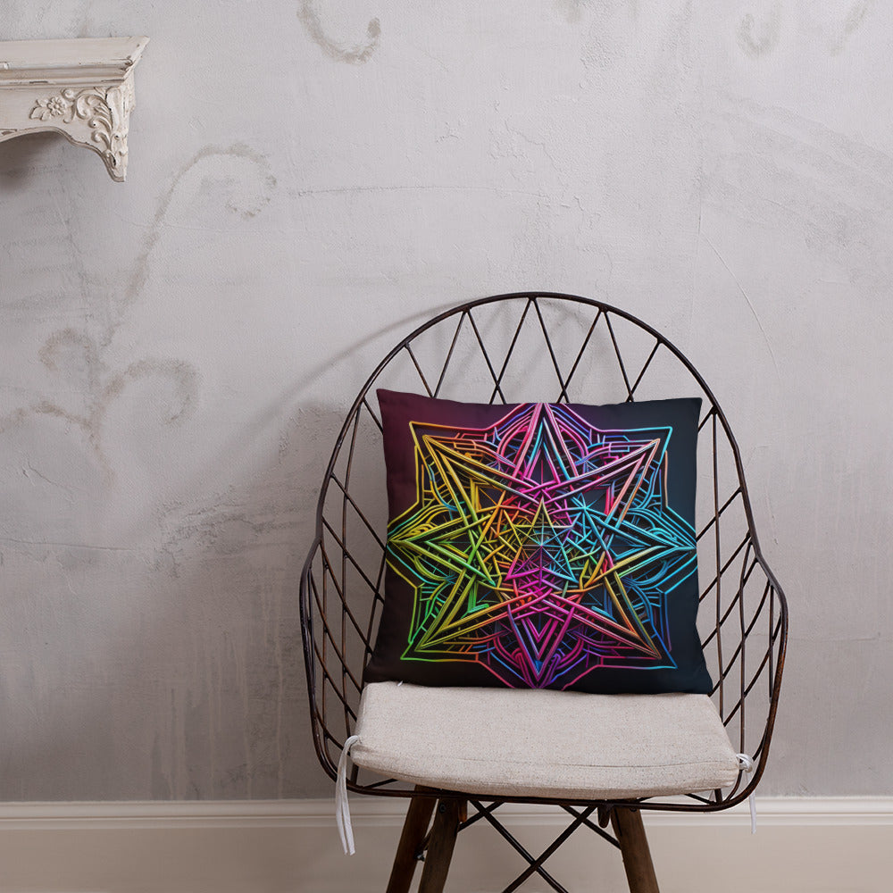 Futuristic Shine | Star of David | Pillow Case