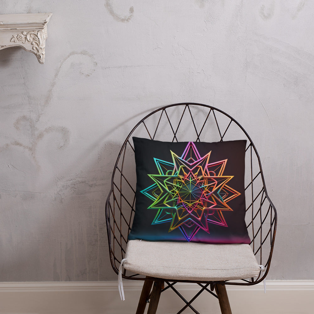 Futuristic Shine | Star of David | Pillow Case