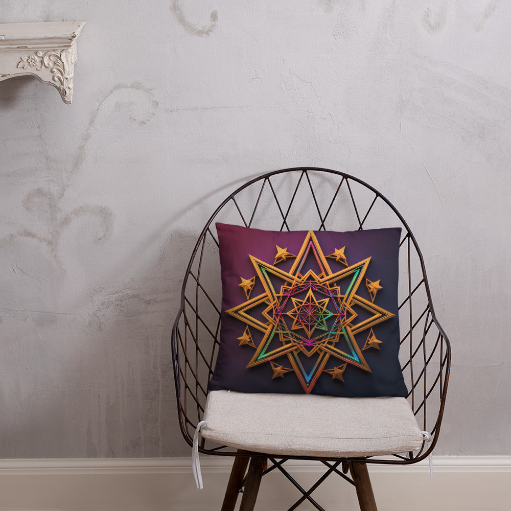 Futuristic Shine | Star of David | Pillow Case