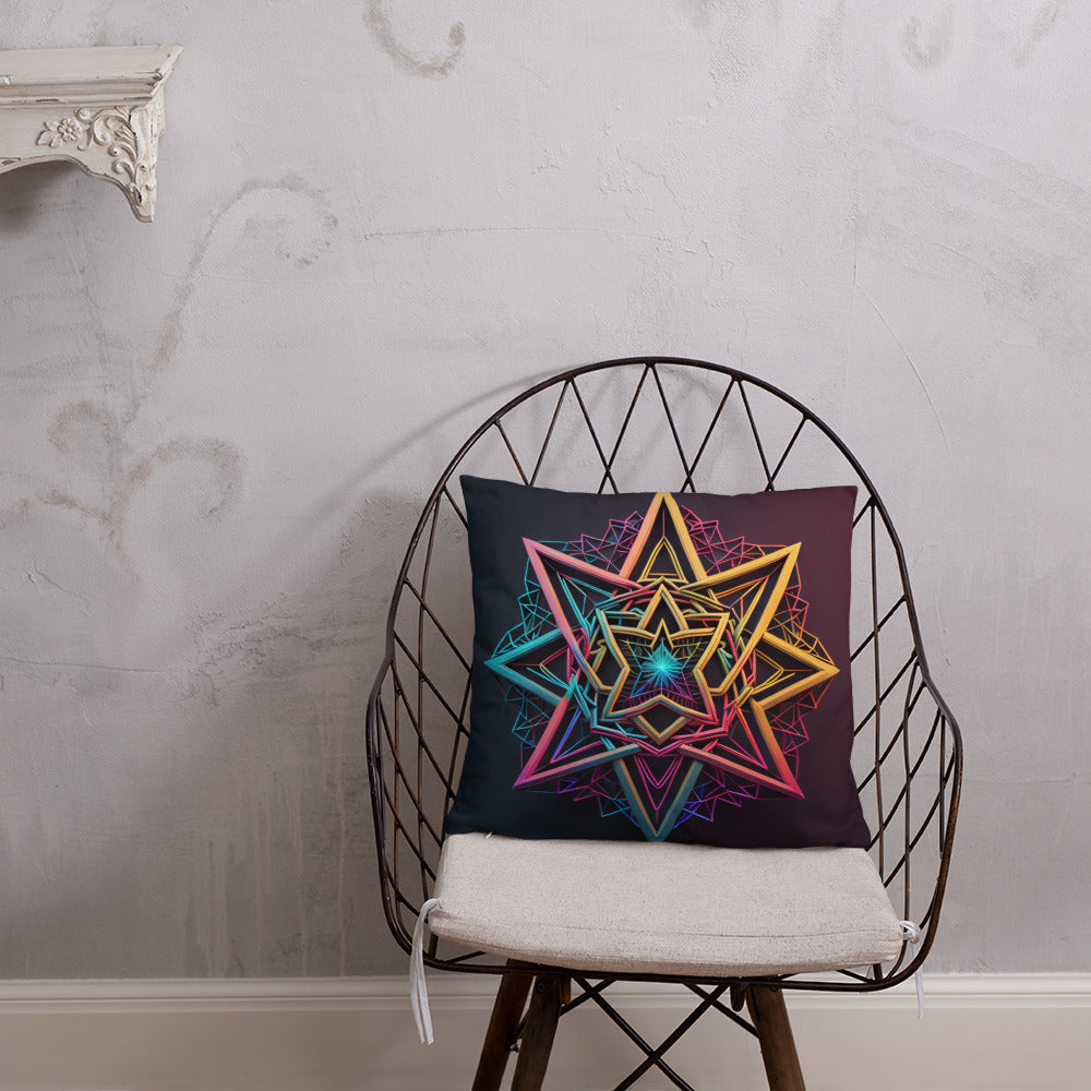 Futuristic Shine | Star of David | Pillow Case