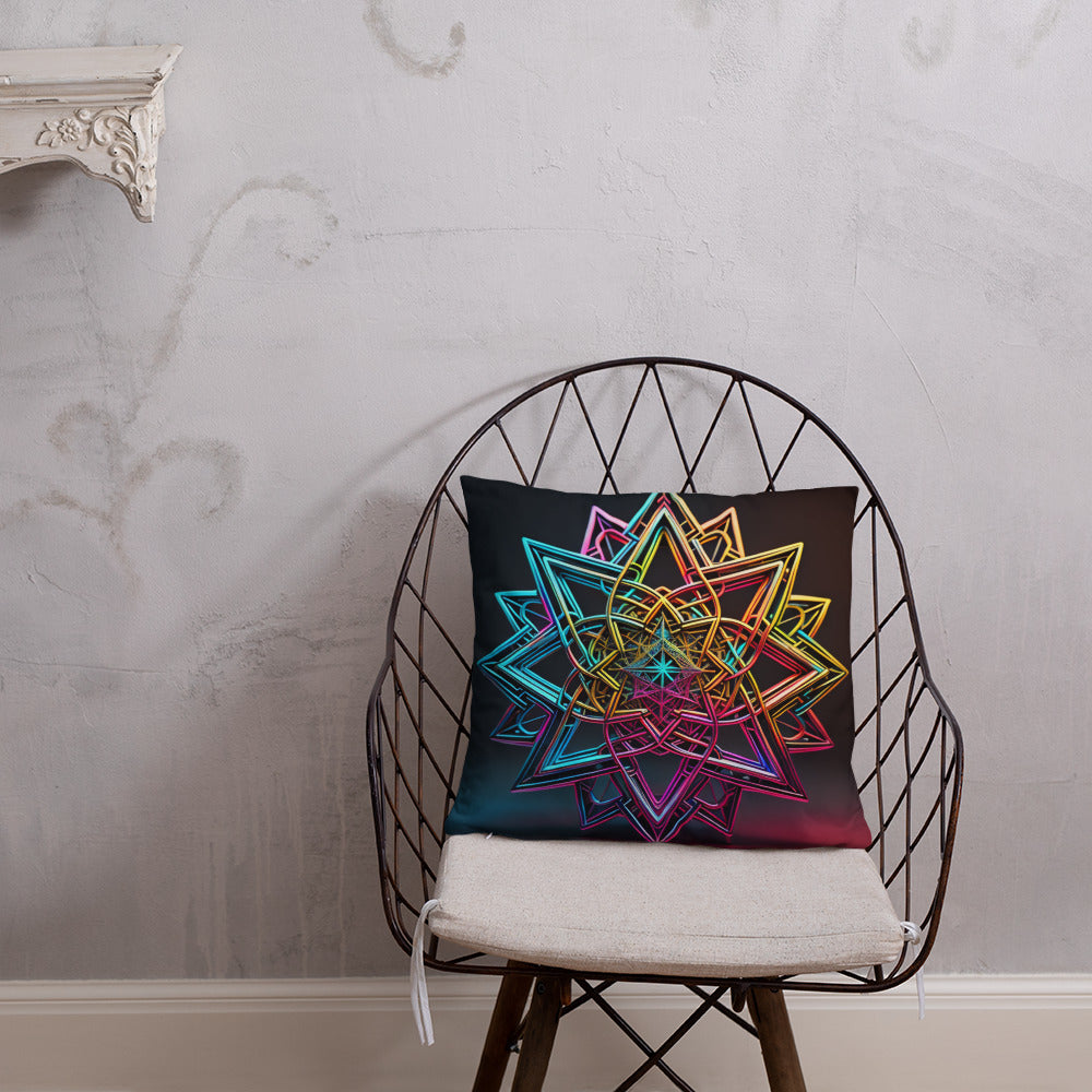 Futuristic Shine | Star of David | Pillow Case