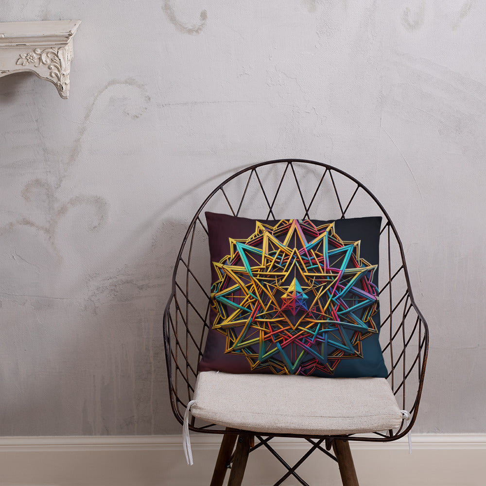 Futuristic Shine | Star of David | Pillow Case