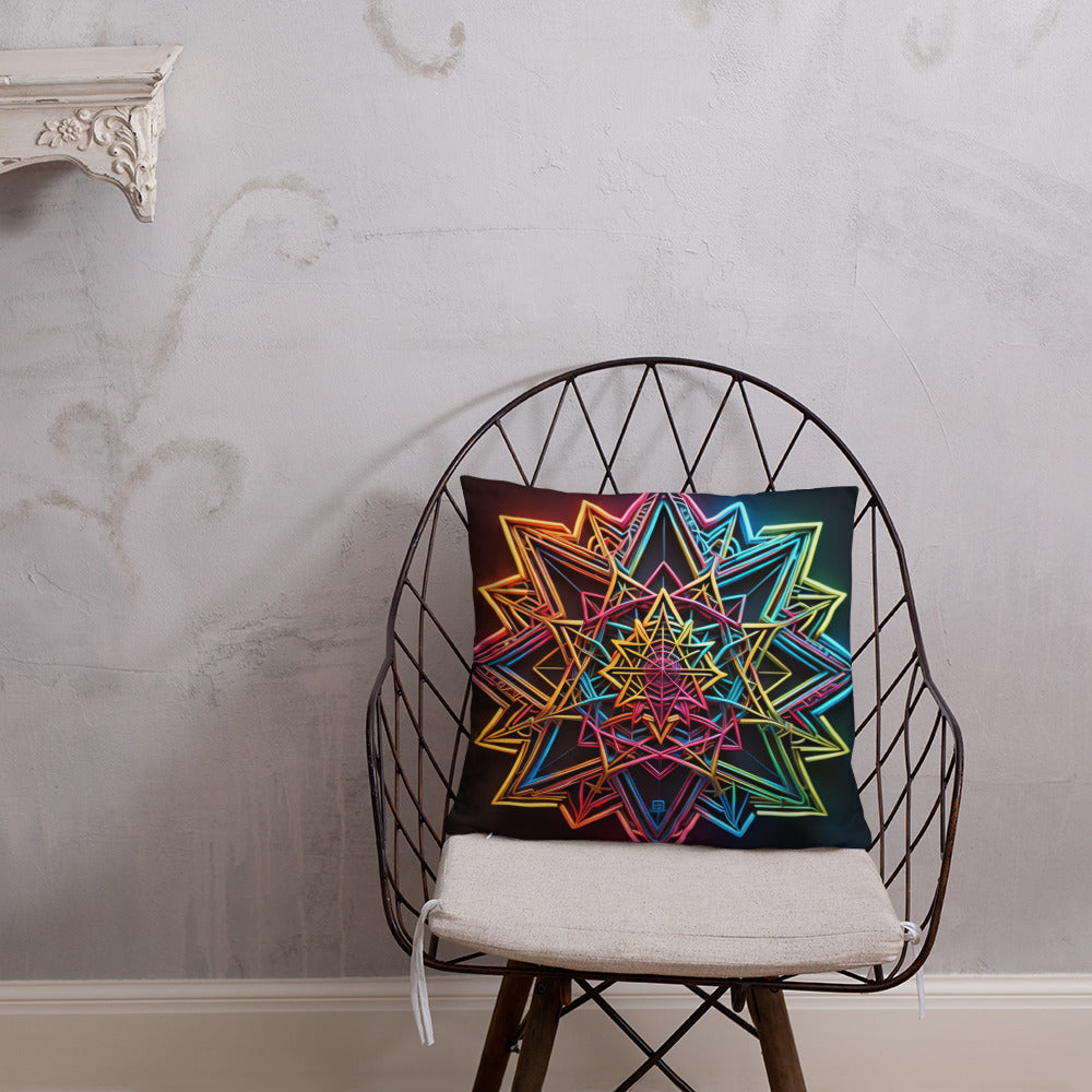 Futuristic Shine | Star of David | Pillow Case