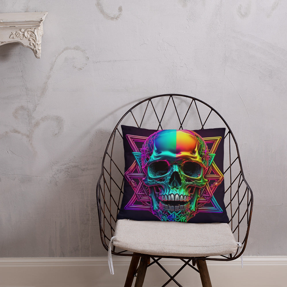 Cromo Skull | Star of David | Pillow Case