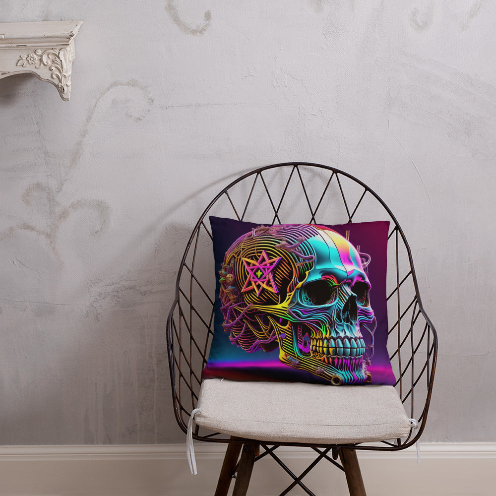 Cromo Skull | Star of David | Pillow Case