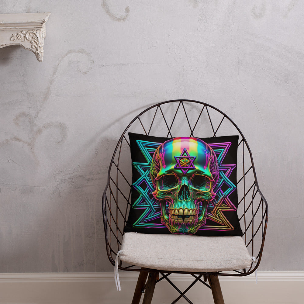 Cromo Skull | Star of David | Pillow Case