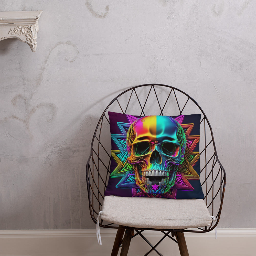 Cromo Skull | Star of David | Pillow Case