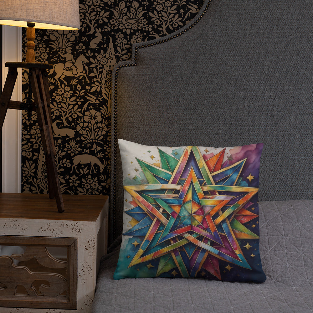 Vibrant Song | Star of David | Pillow Case
