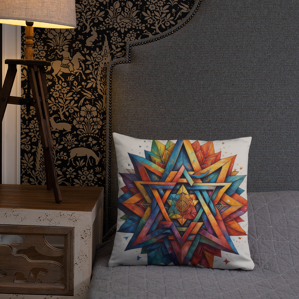 Vibrant Song | Star of David | Pillow Case