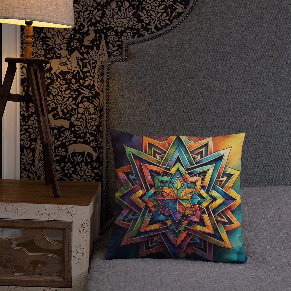 Vibrant Song | Star of David | Pillow Case
