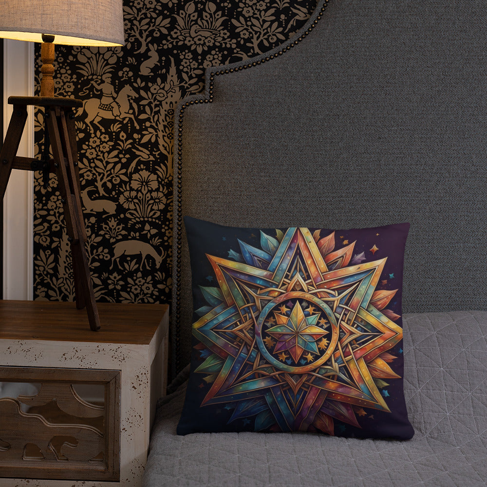 Vibrant Song | Star of David | Pillow Case