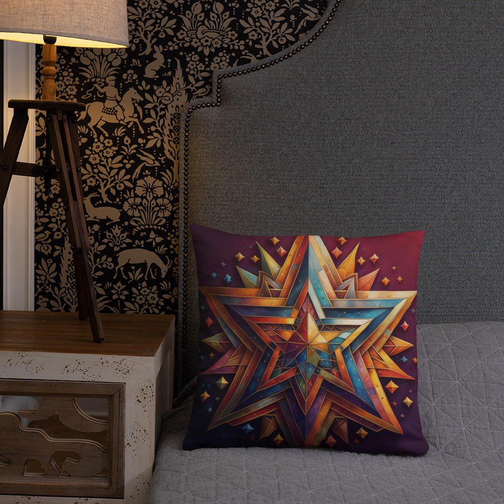 Vibrant Song | Star of David | Pillow Case