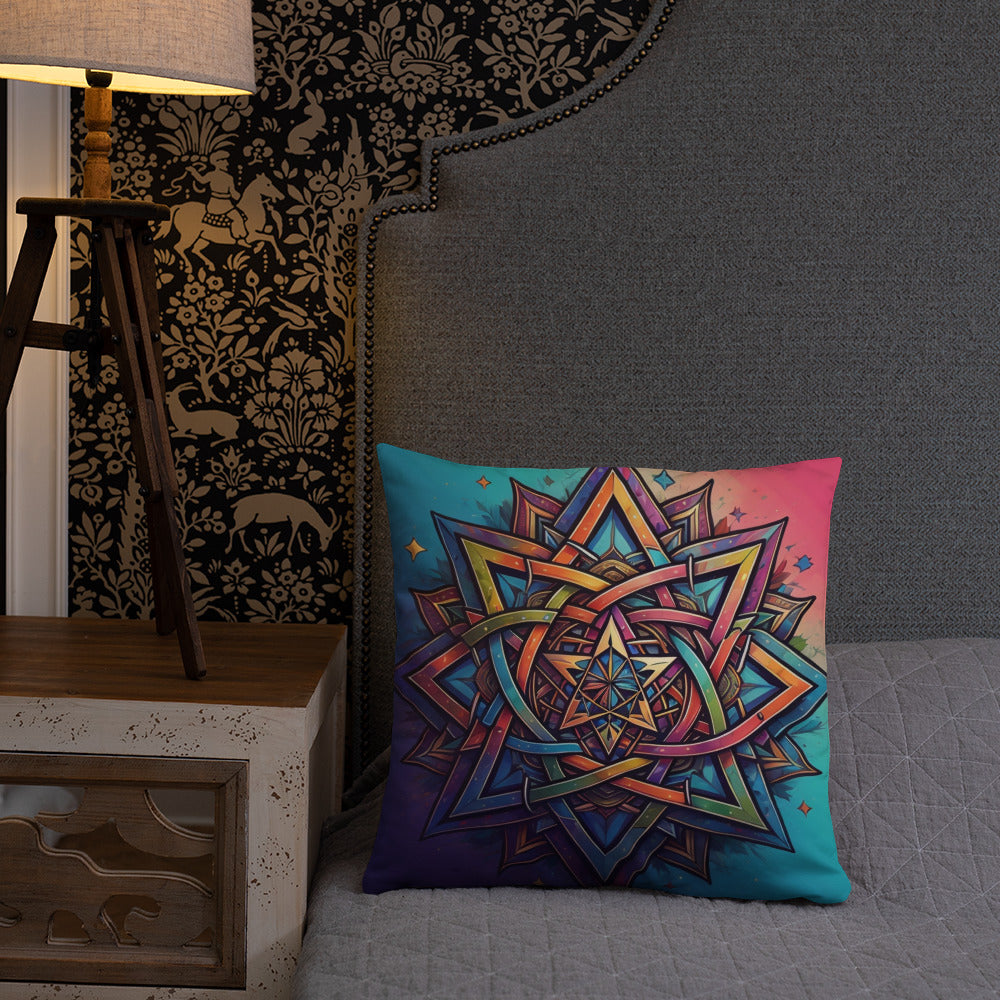 Vibrant Song | Star of David | Pillow Case