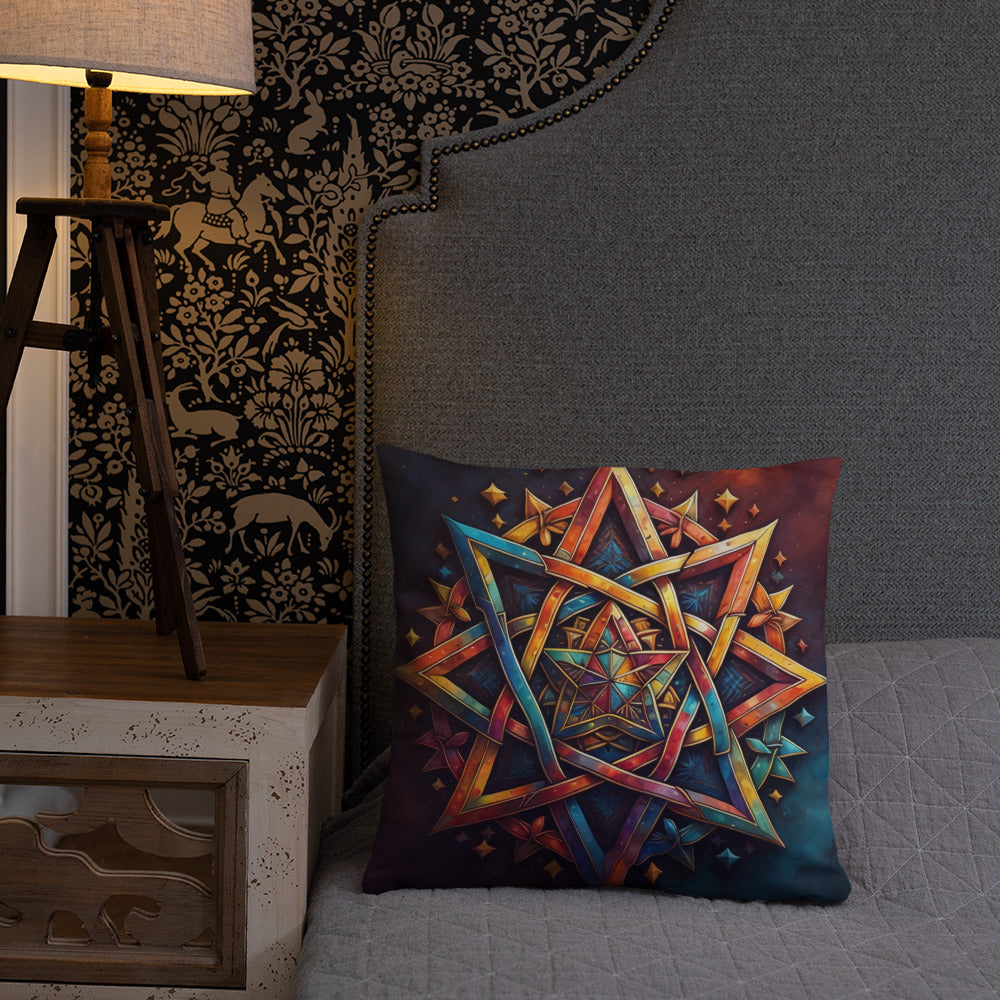 Vibrant Song | Star of David | Pillow Case