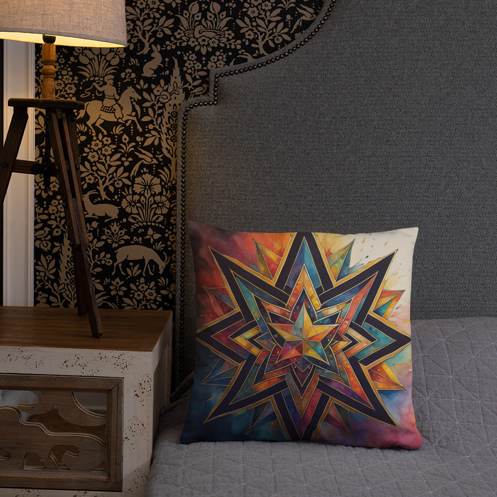 Vibrant Song | Star of David | Pillow Case