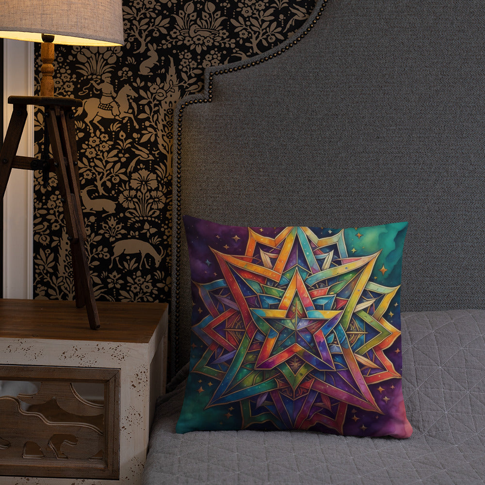 Vibrant Song | Star of David | Pillow Case