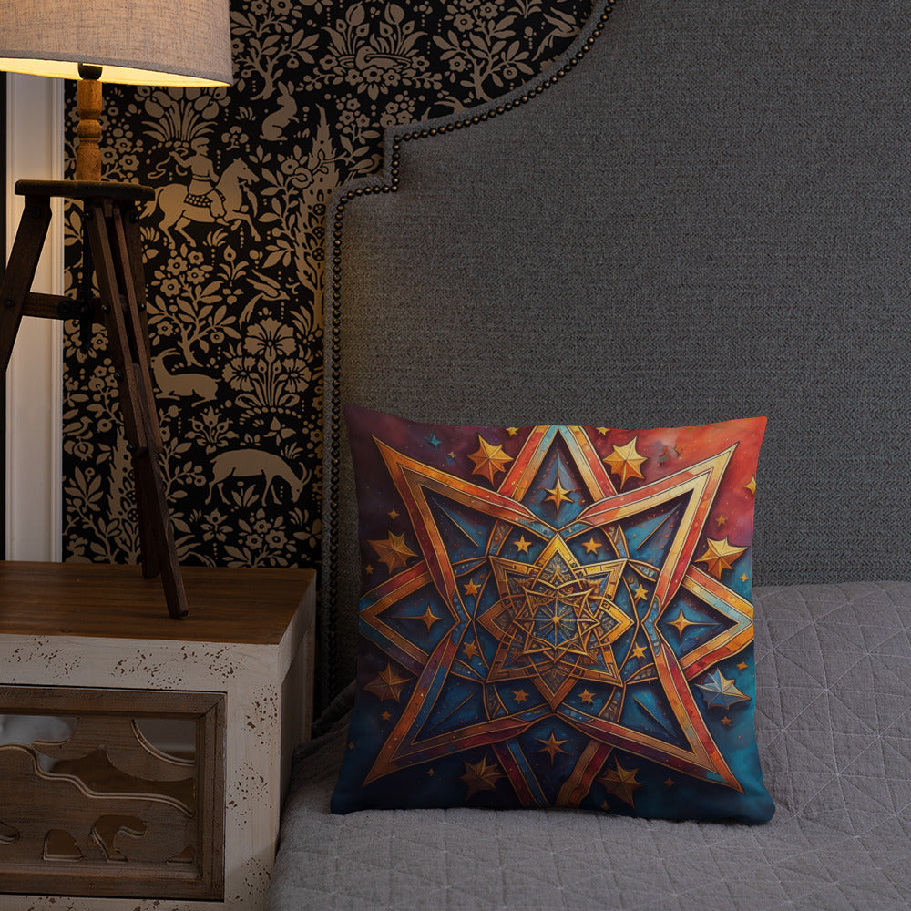 Vibrant Song | Star of David | Pillow Case