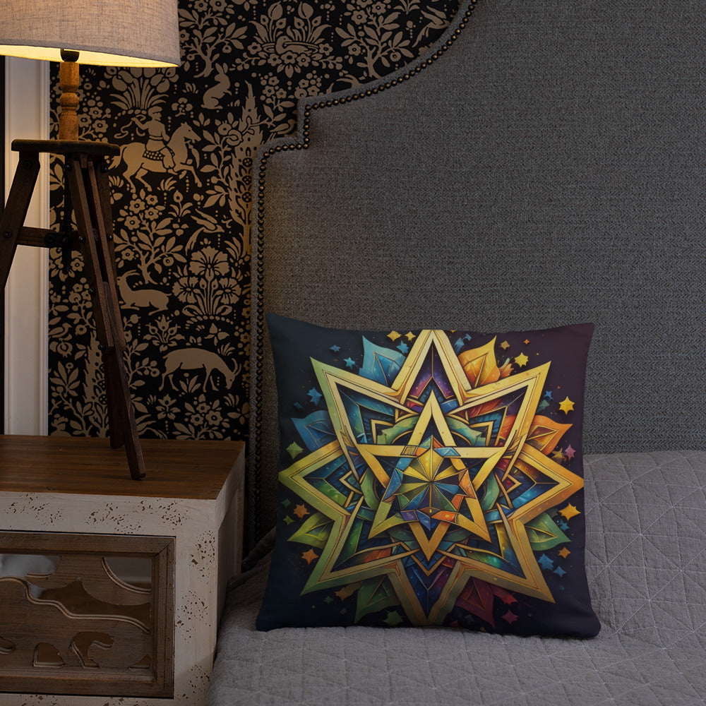Vibrant Song | Star of David | Pillow Case