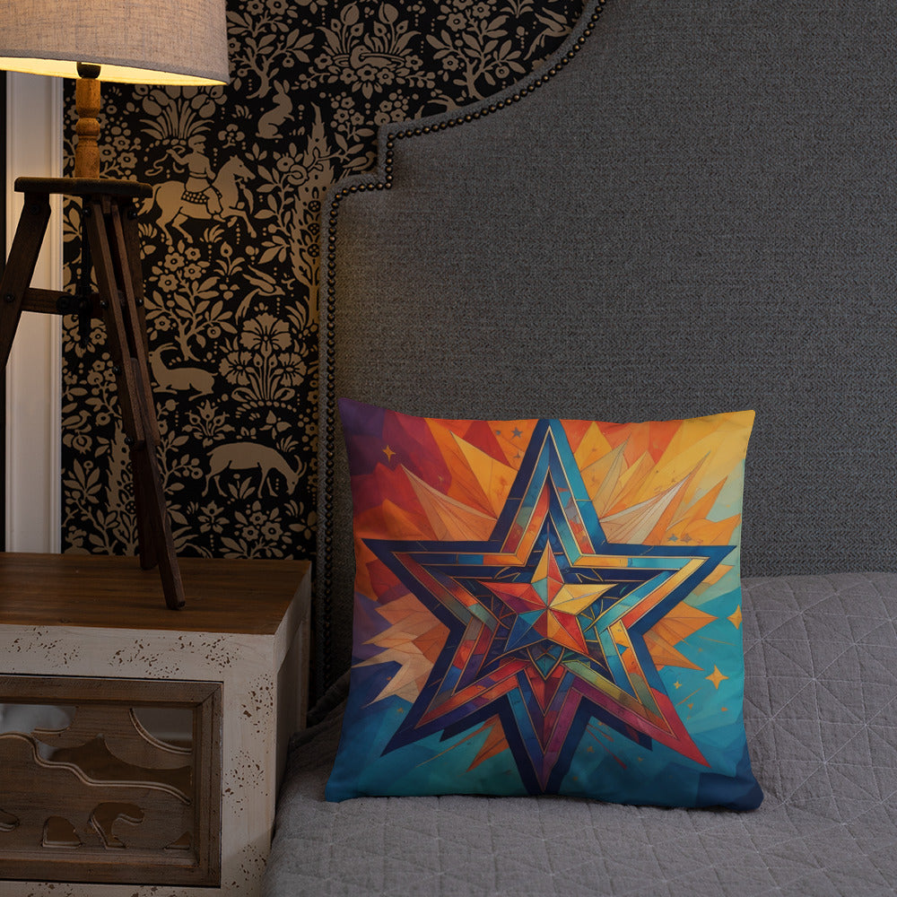 Vibrant Song | Star of David | Pillow Case