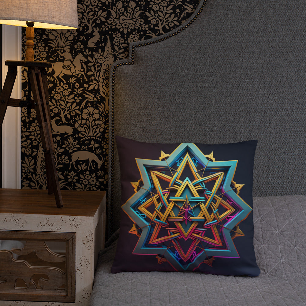 Futuristic Shine | Star of David | Pillow Case