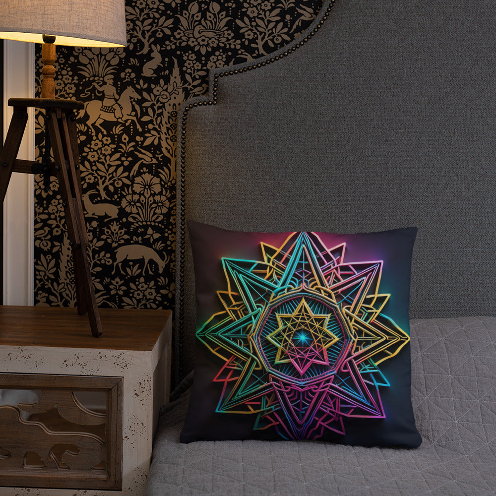 Futuristic Shine | Star of David | Pillow Case
