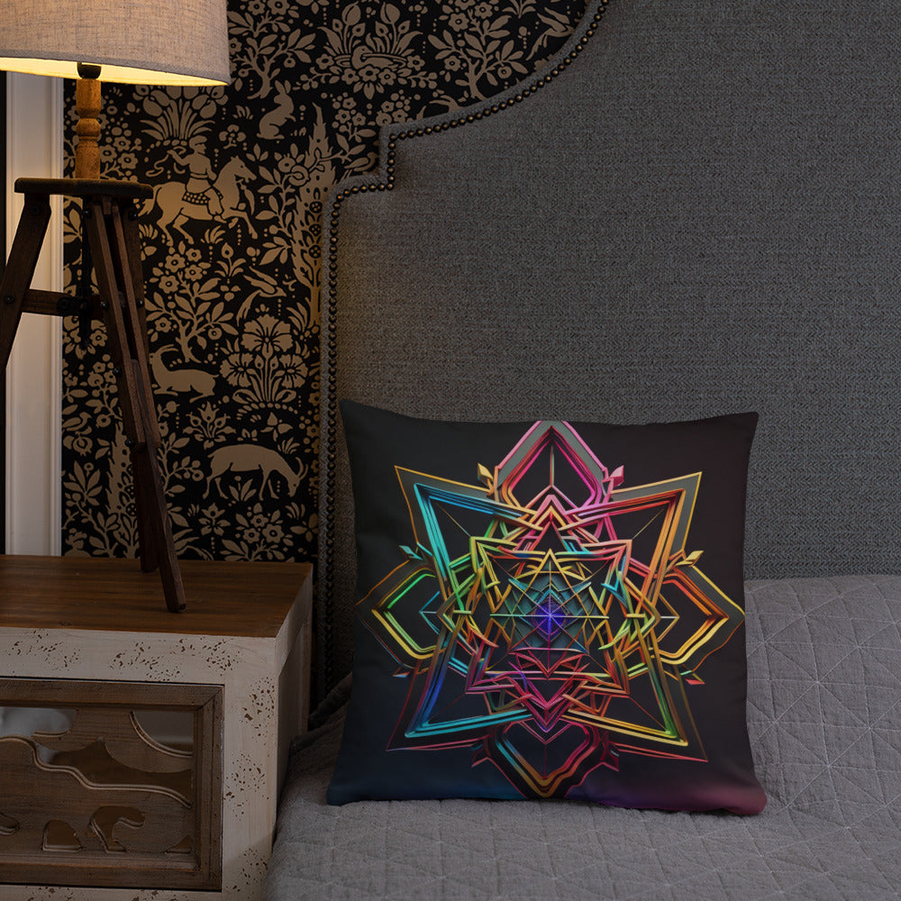 Futuristic Shine | Star of David | Pillow Case