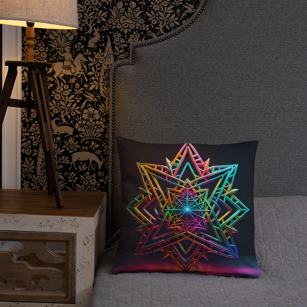 Futuristic Shine | Star of David | Pillow Case