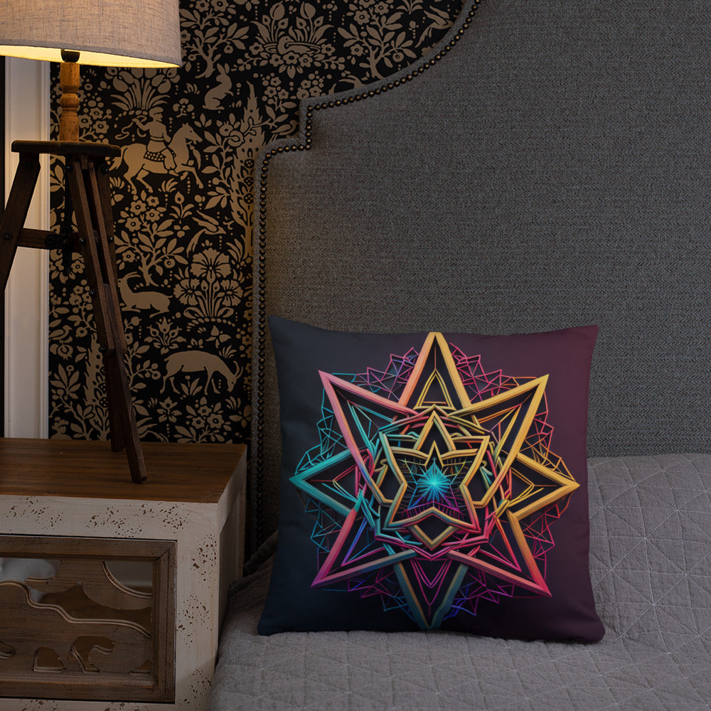 Futuristic Shine | Star of David | Pillow Case