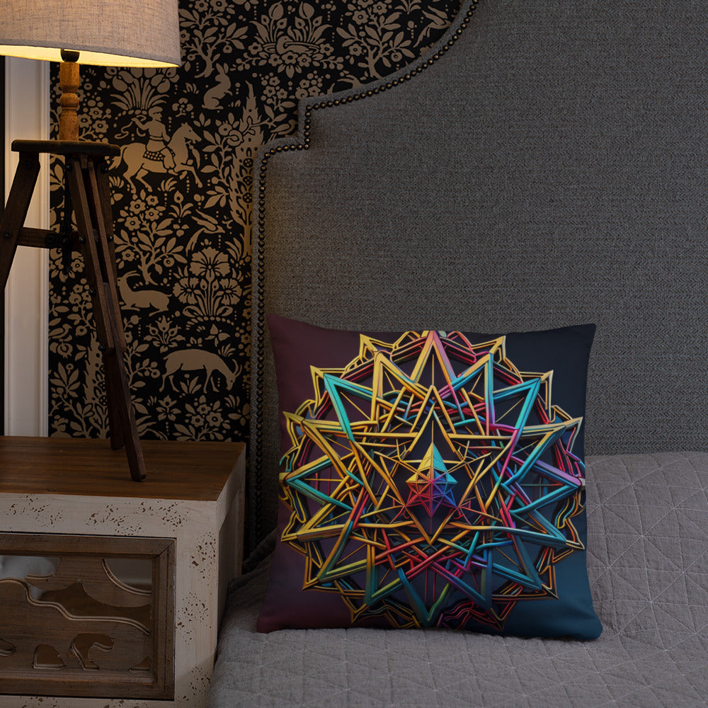 Futuristic Shine | Star of David | Pillow Case