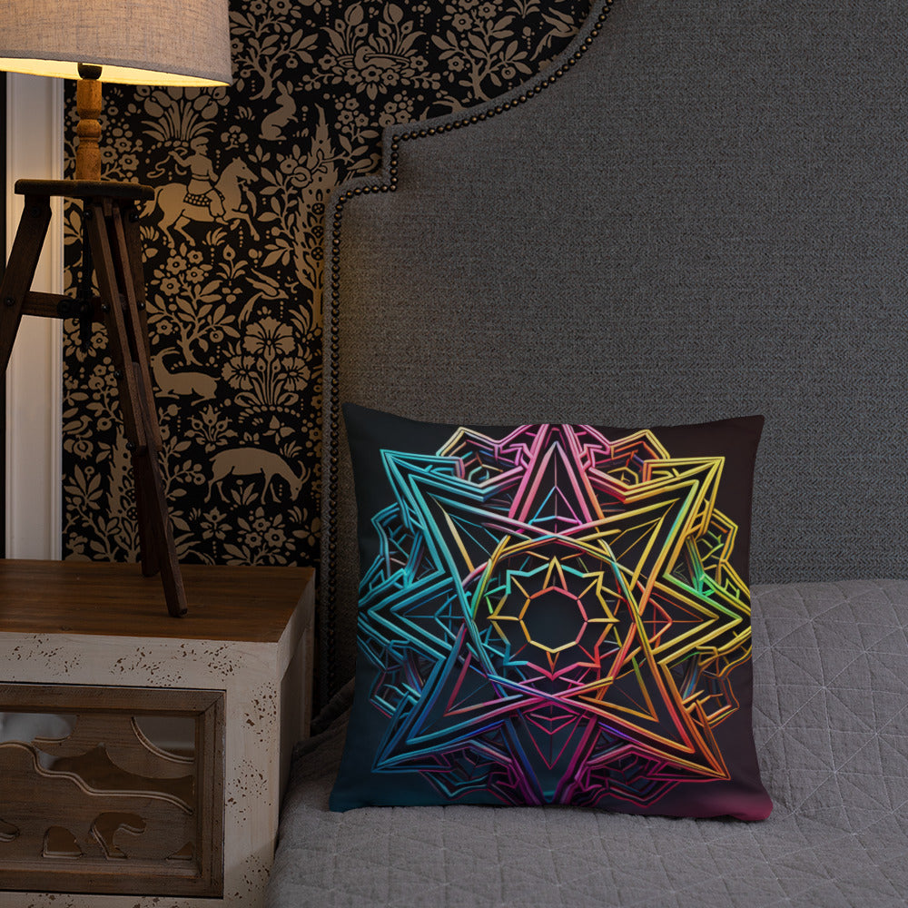 Futuristic Shine | Star of David | Pillow Case