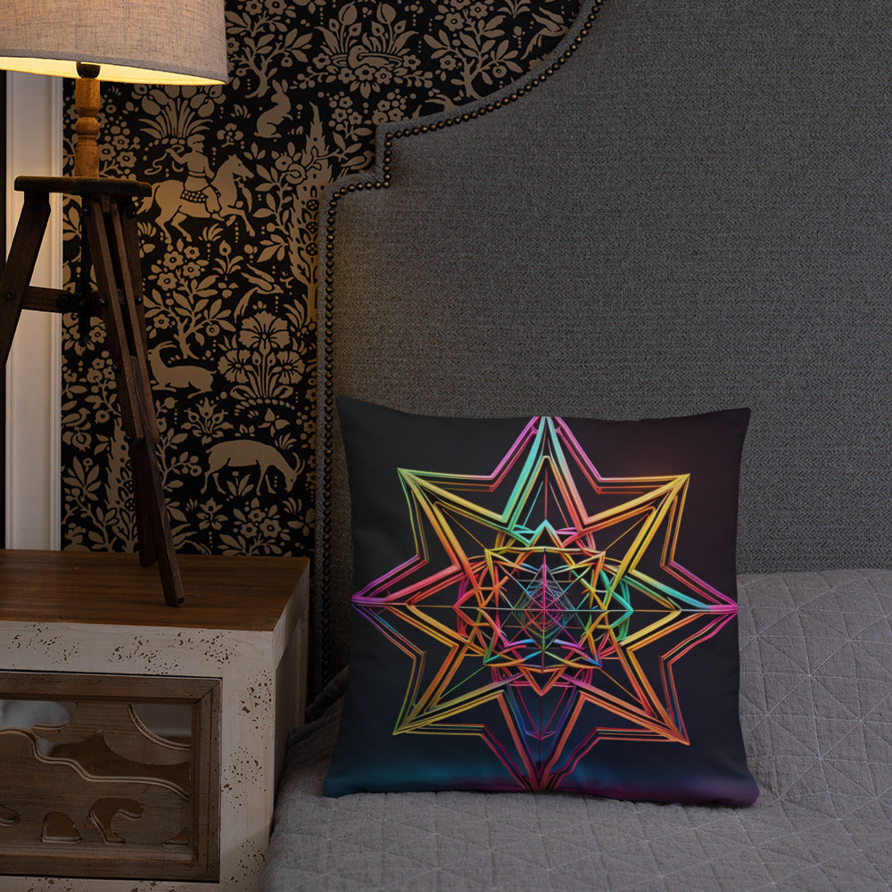 Futuristic Shine | Star of David | Pillow Case