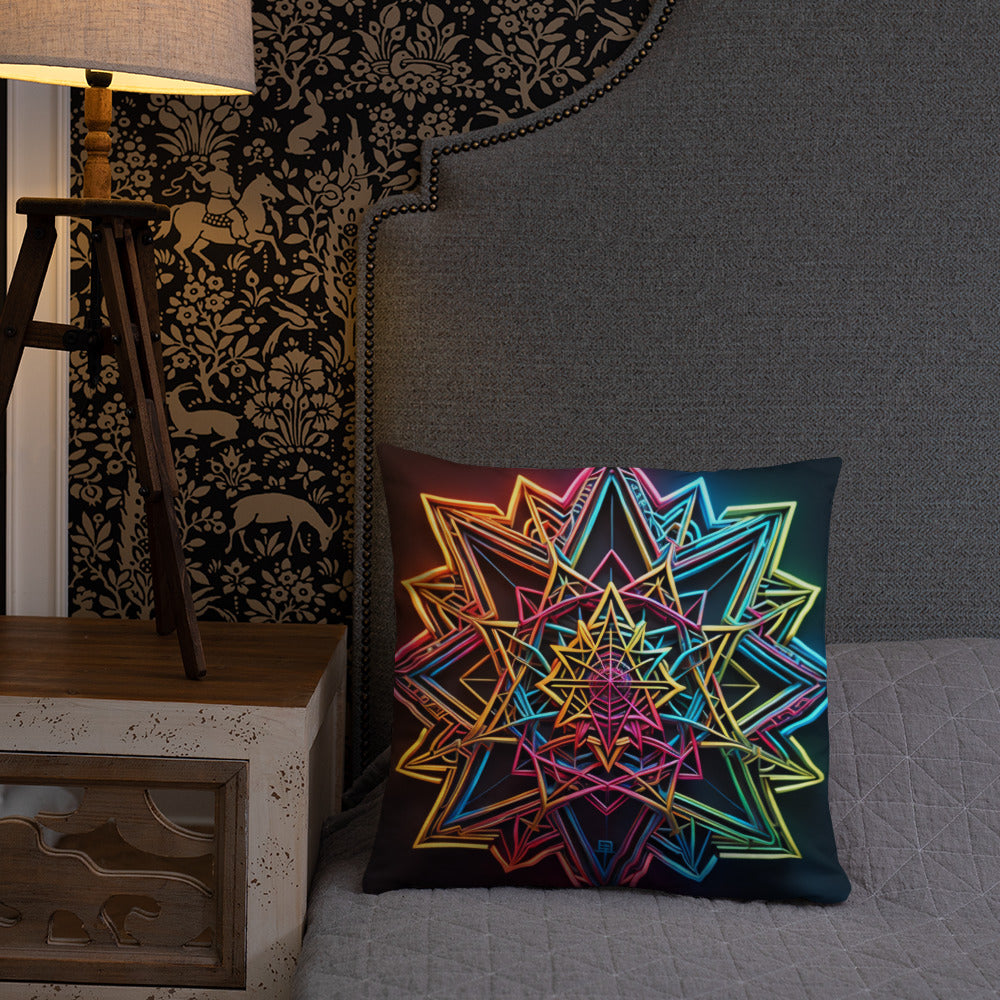 Futuristic Shine | Star of David | Pillow Case
