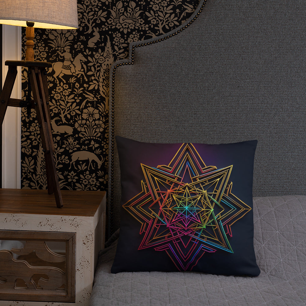 Futuristic Shine | Star of David | Pillow Case