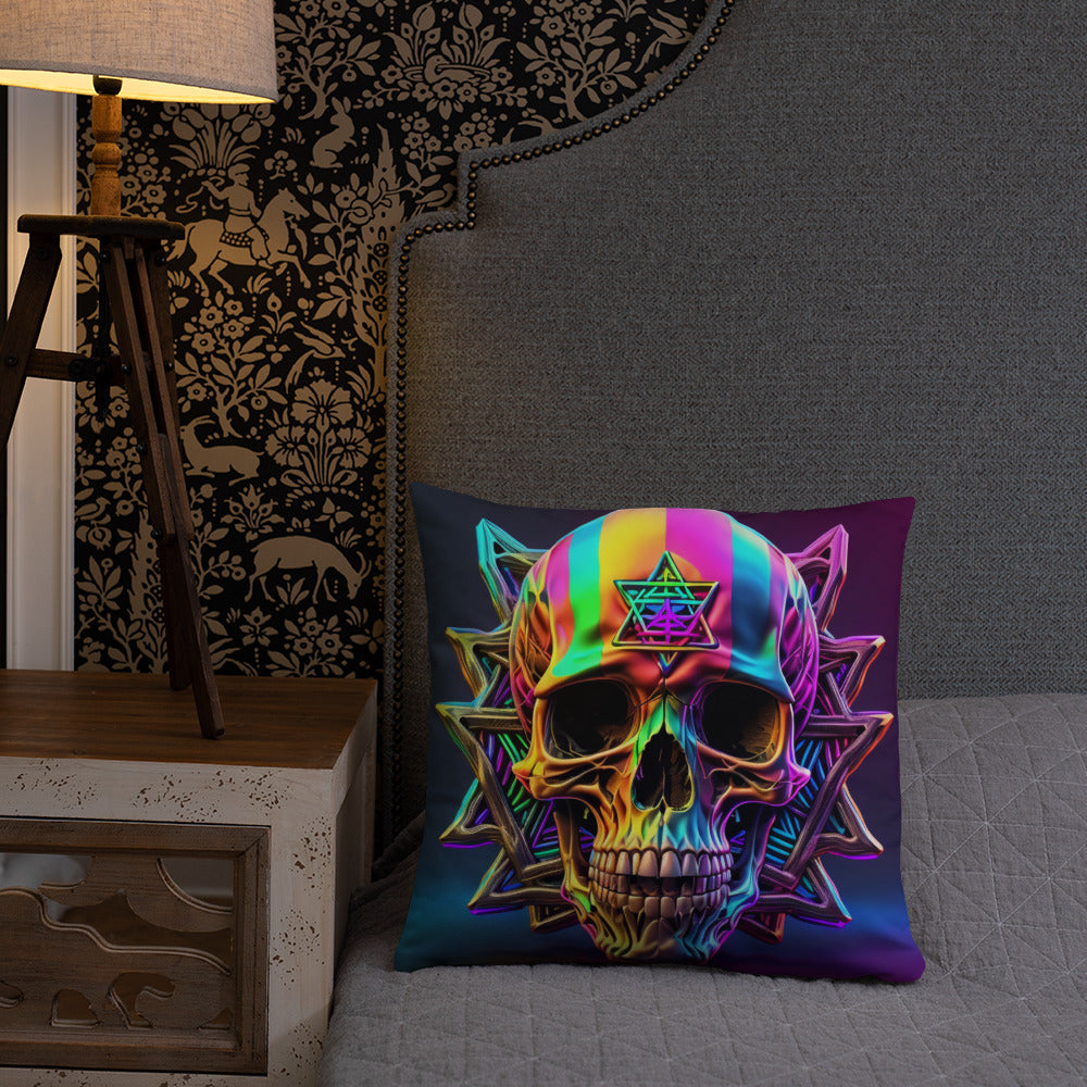 Cromo Skull | Star of David | Pillow Case
