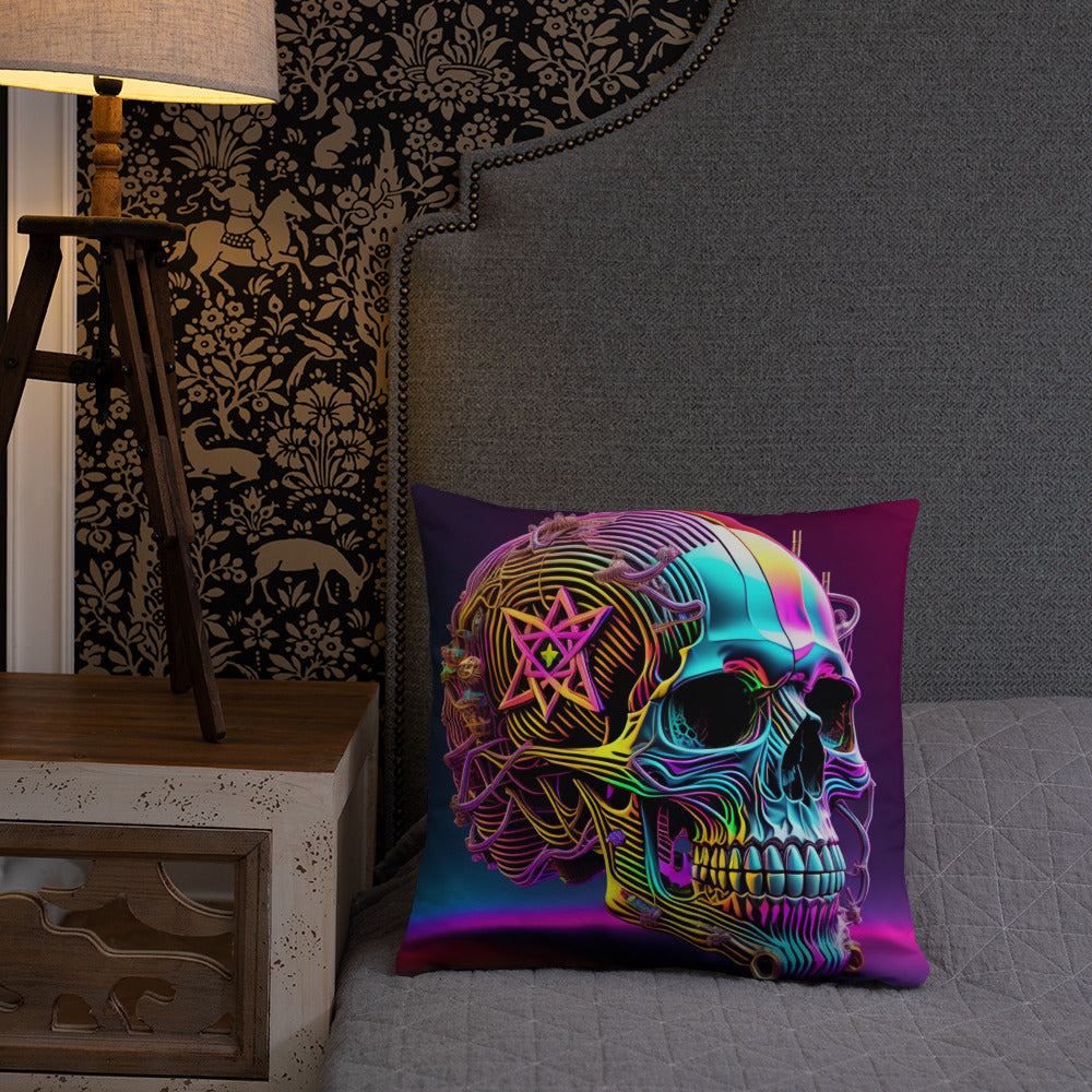 Cromo Skull | Star of David | Pillow Case