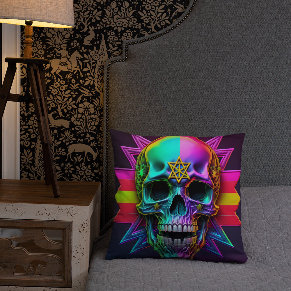 Cromo Skull | Star of David | Pillow Case