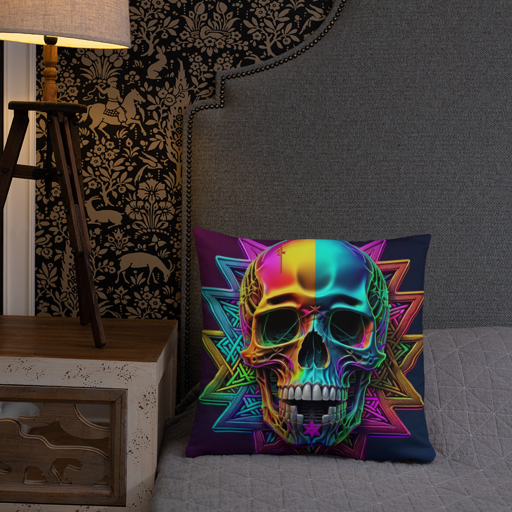 Cromo Skull | Star of David | Pillow Case