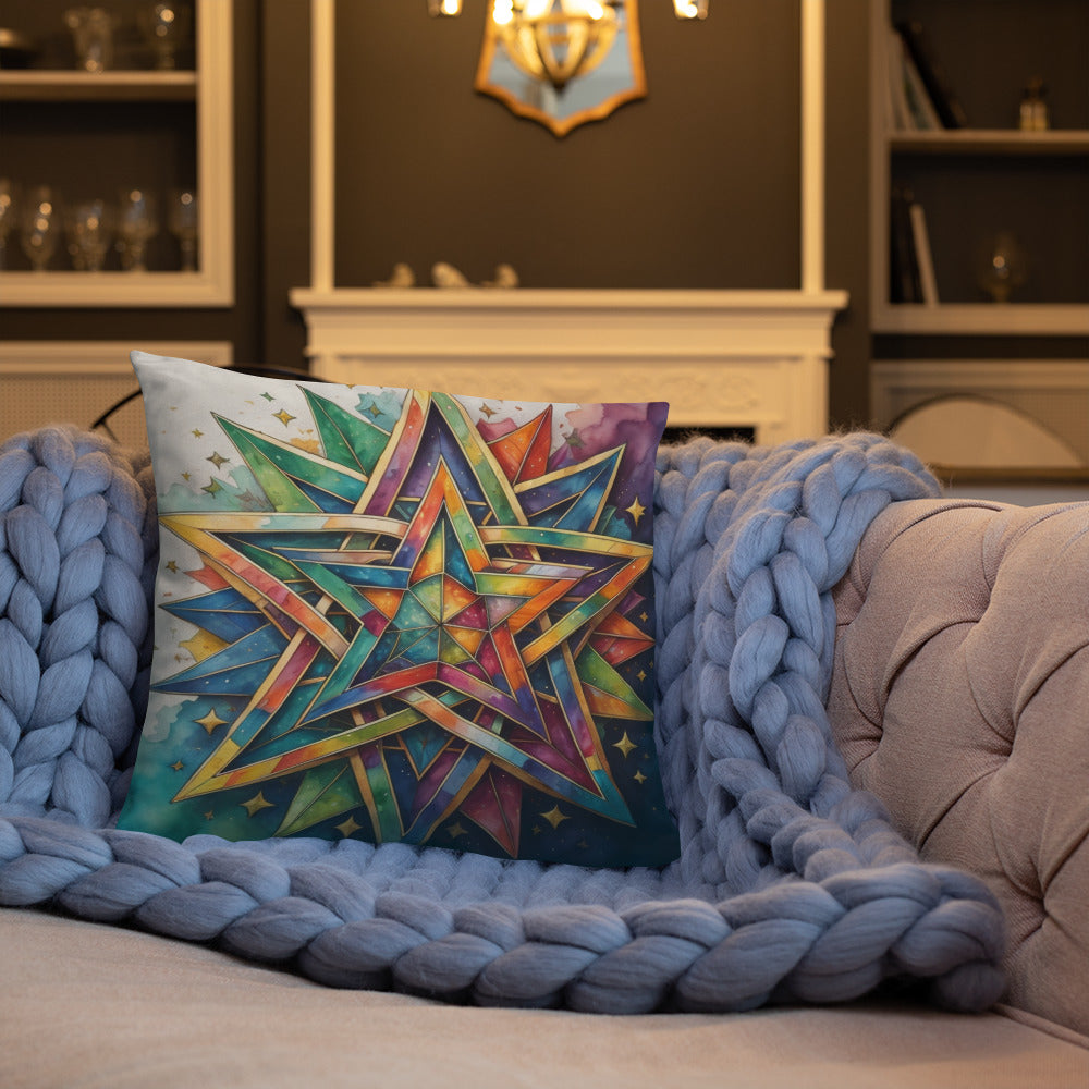 Vibrant Song | Star of David | Pillow Case