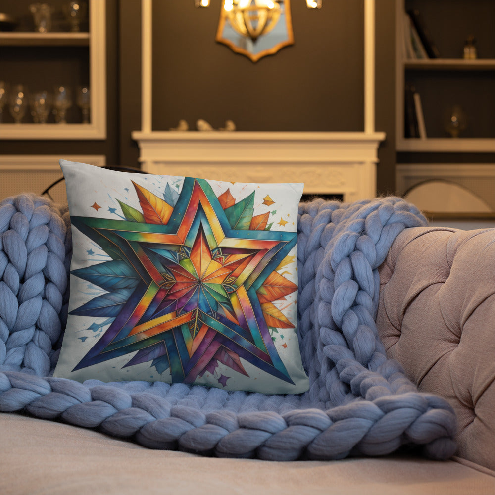 Vibrant Song | Star of David | Pillow Case