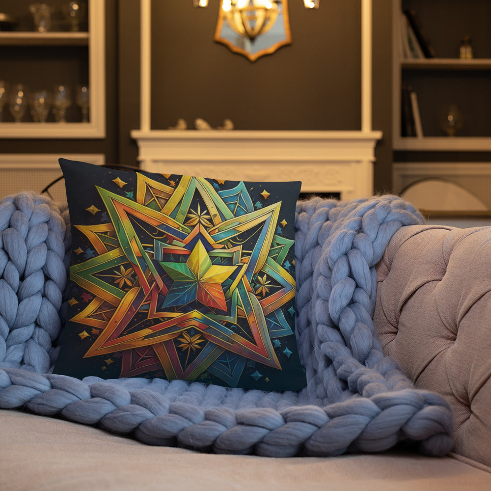 Vibrant Song | Star of David | Pillow Case