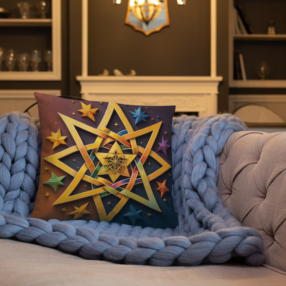 Vibrant Song | Star of David | Pillow Case