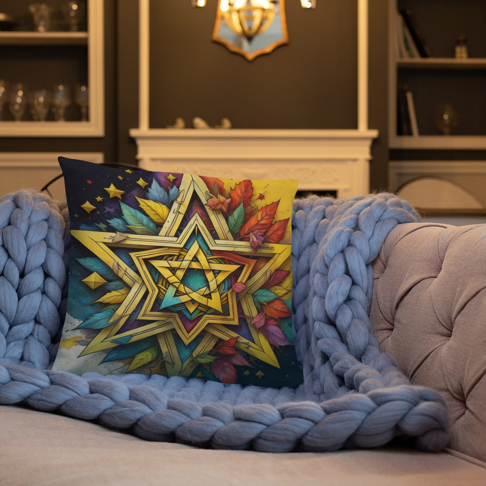 Vibrant Song | Star of David | Pillow Case