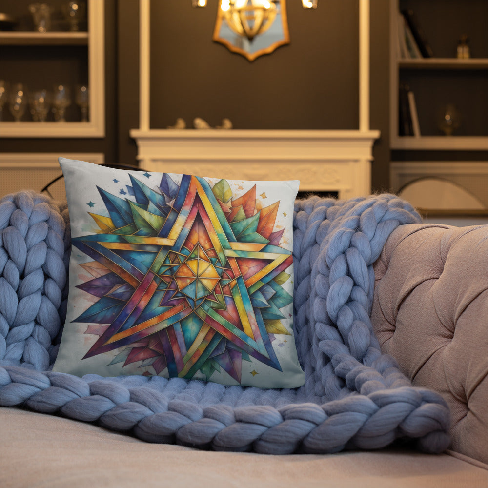 Vibrant Song | Star of David | Pillow Case