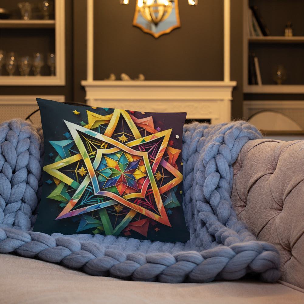 Vibrant Song | Star of David | Pillow Case
