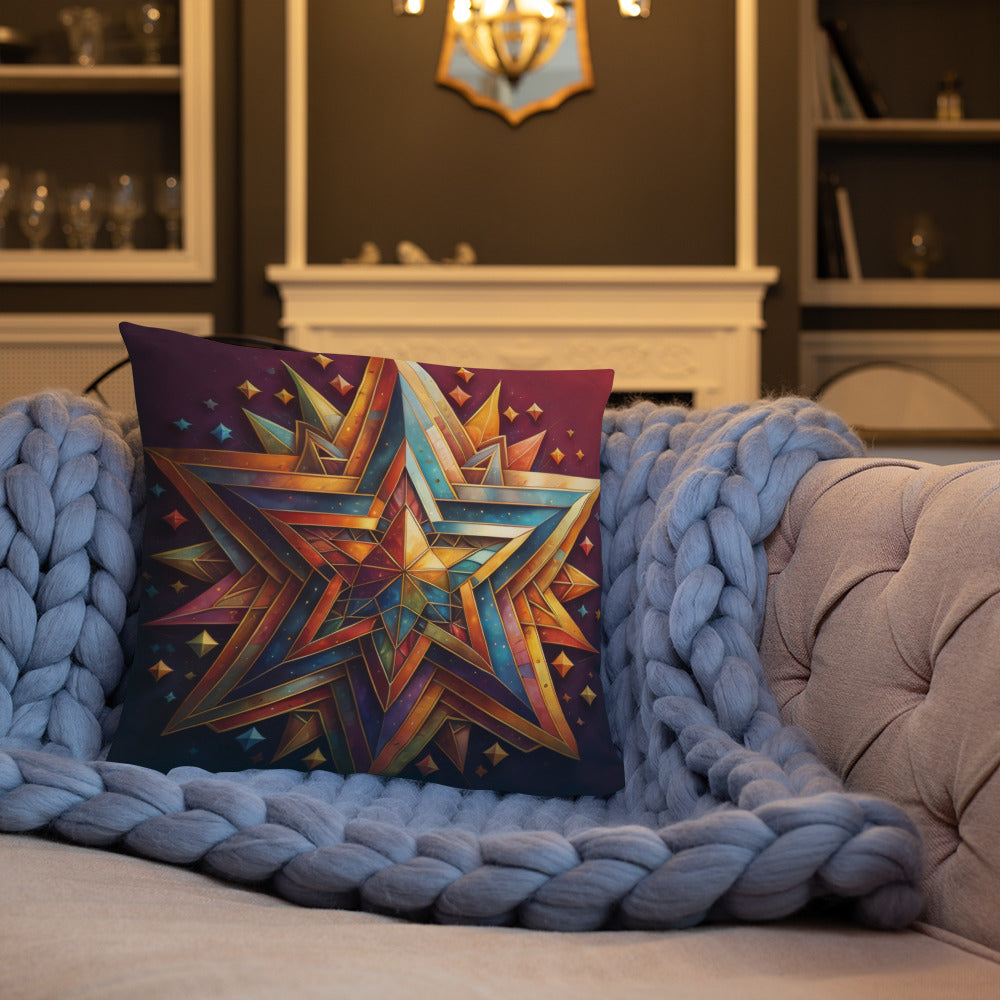 Vibrant Song | Star of David | Pillow Case