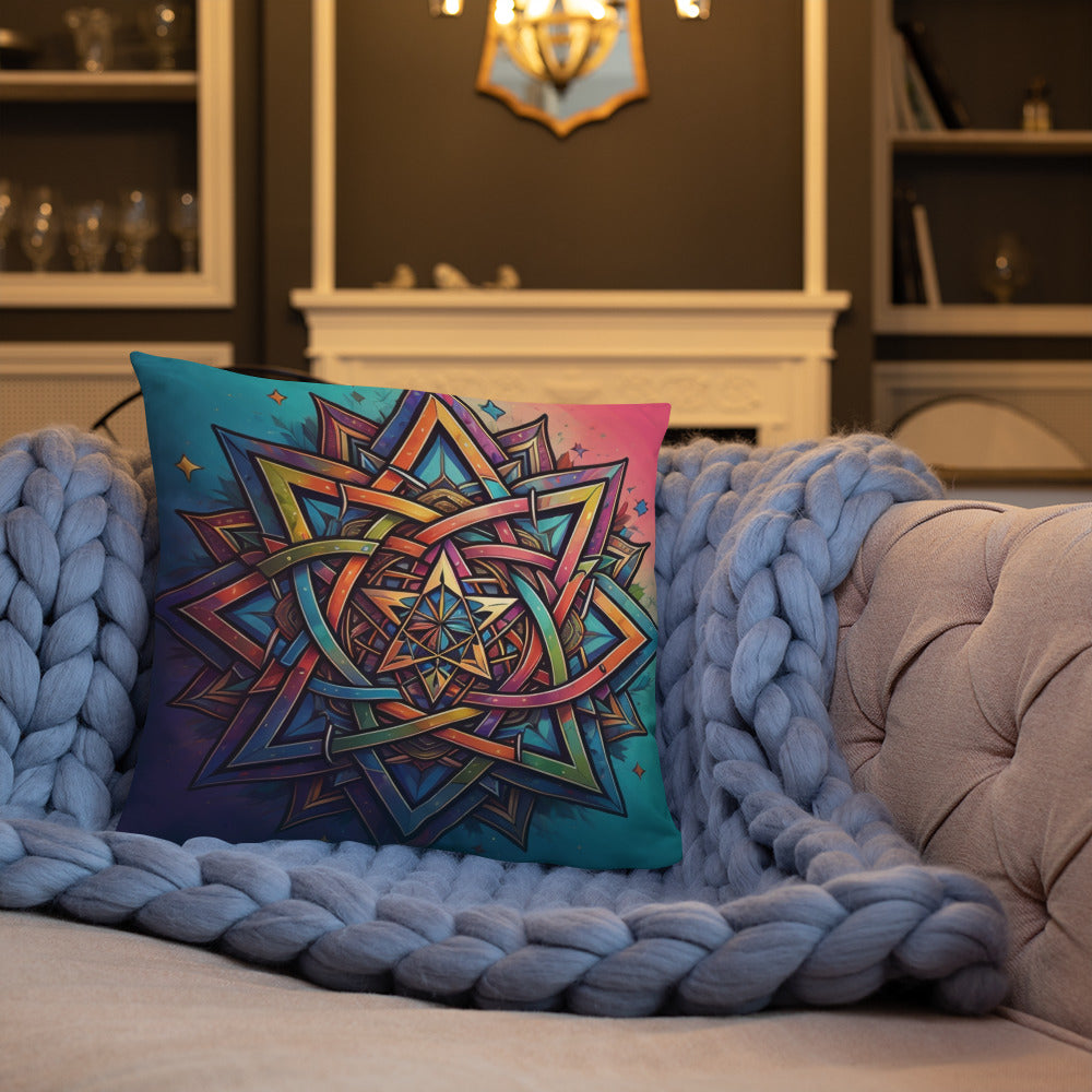 Vibrant Song | Star of David | Pillow Case