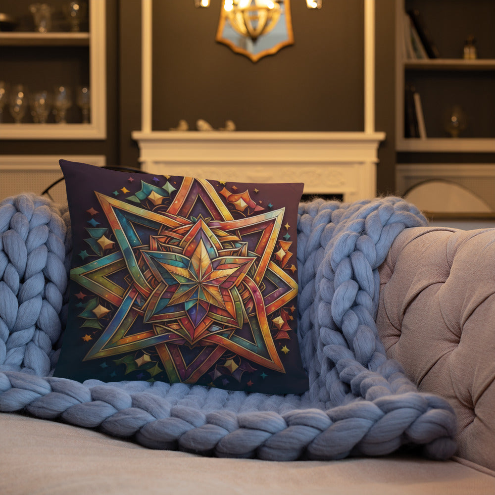 Vibrant Song | Star of David | Pillow Case