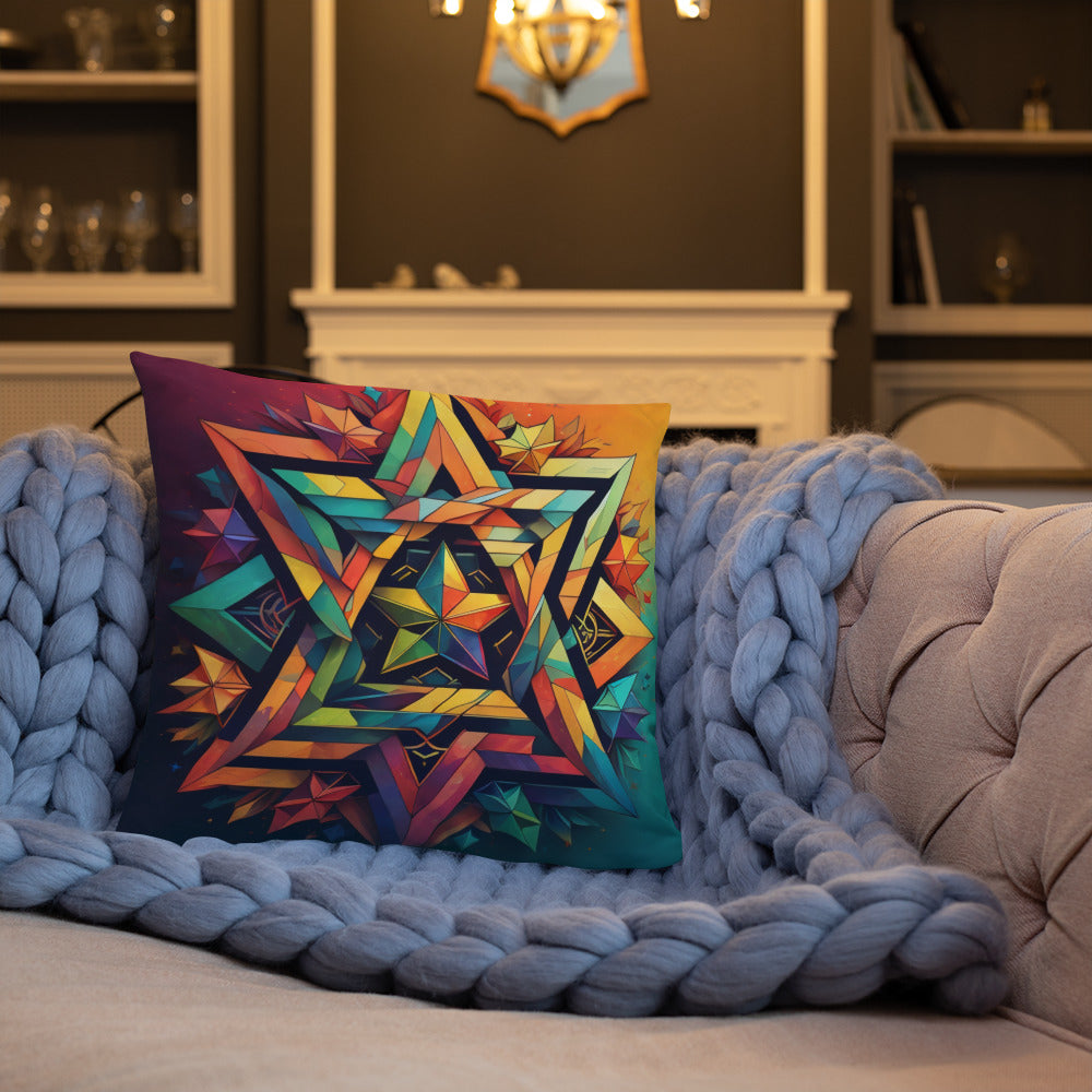 Vibrant Song | Star of David | Pillow Case