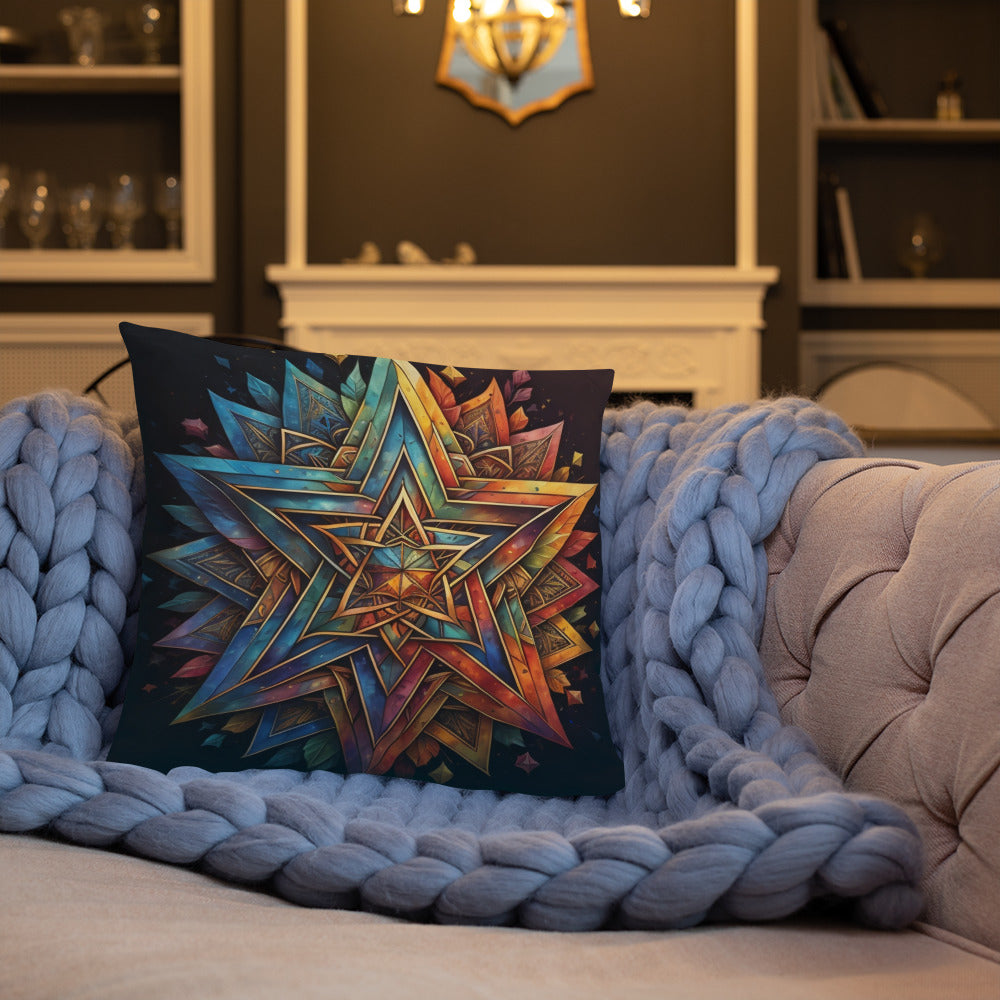 Vibrant Song | Star of David | Pillow Case